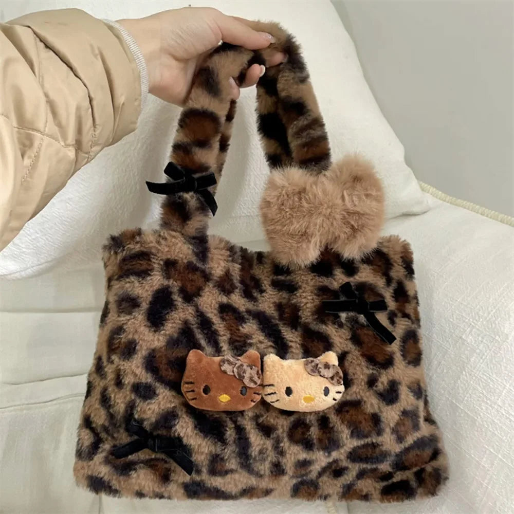 Hello kitty Leopard Plush Bag