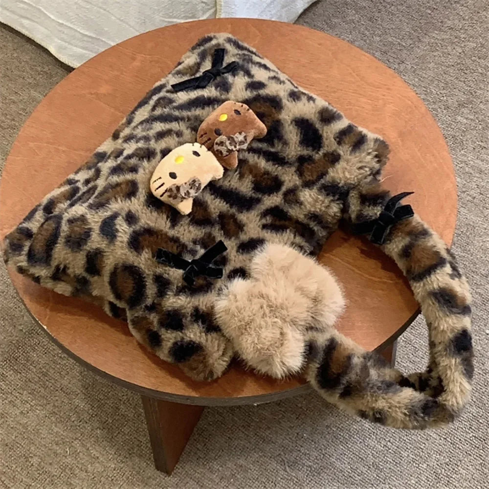 Hello kitty Leopard Plush Bag