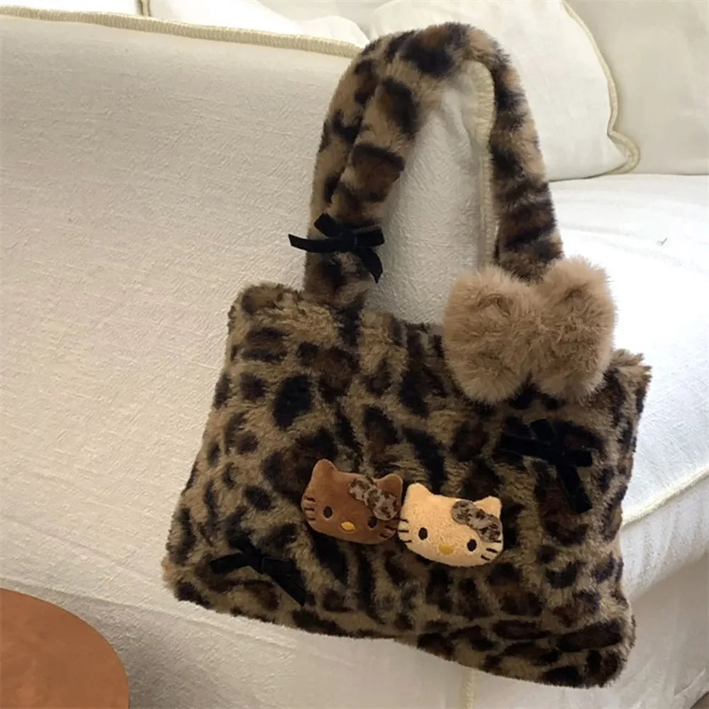 Hello kitty Leopard Plush Bag