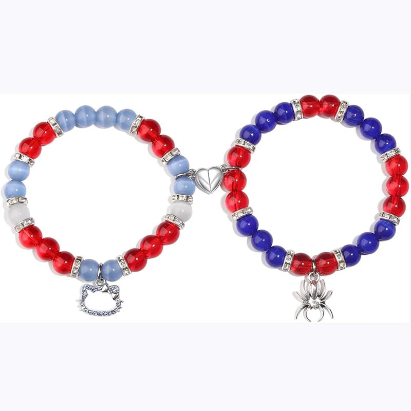 2pcs/set Hello Kitty & Spiderman Bracelets