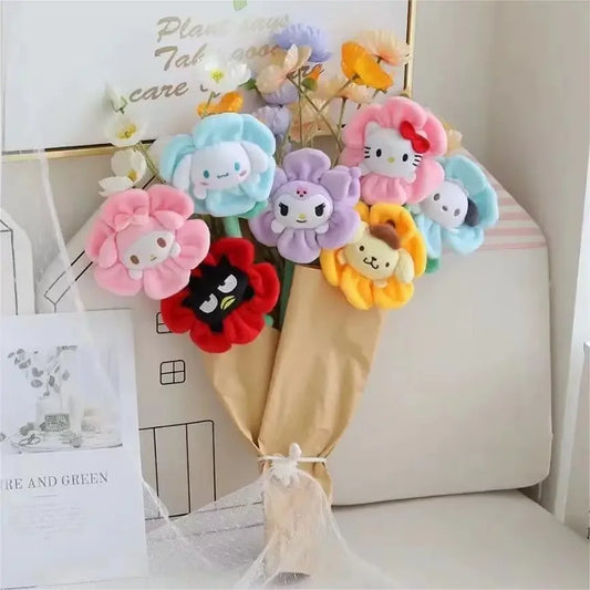 Sanrio Cartoon Flowers Plush