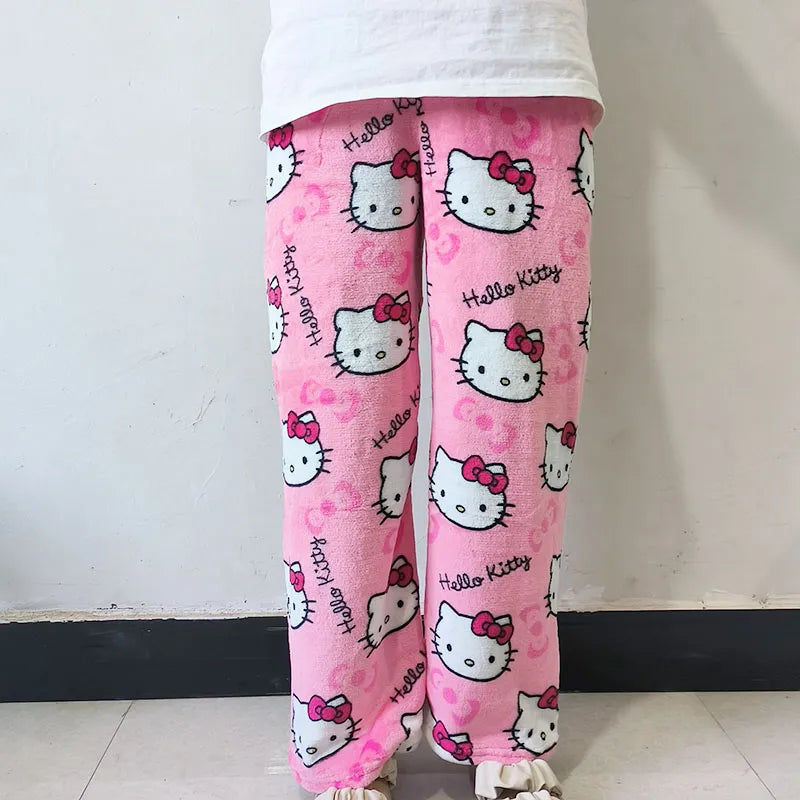 Pink hello kitty pajamas, front side