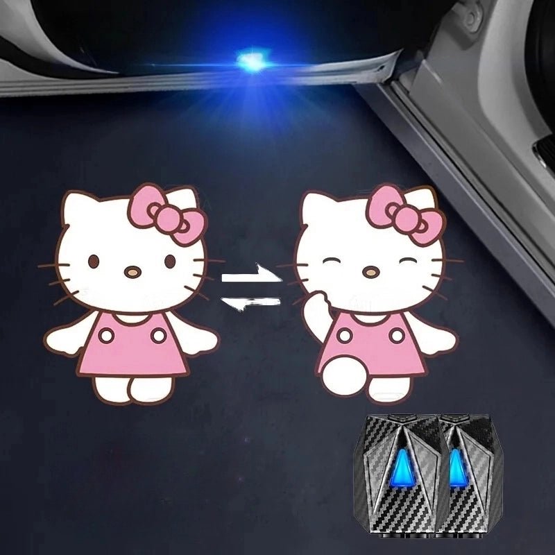 SnuggleStep™ 2Pcs Hello Kitty Car Door Door Projector - SnuggleStep